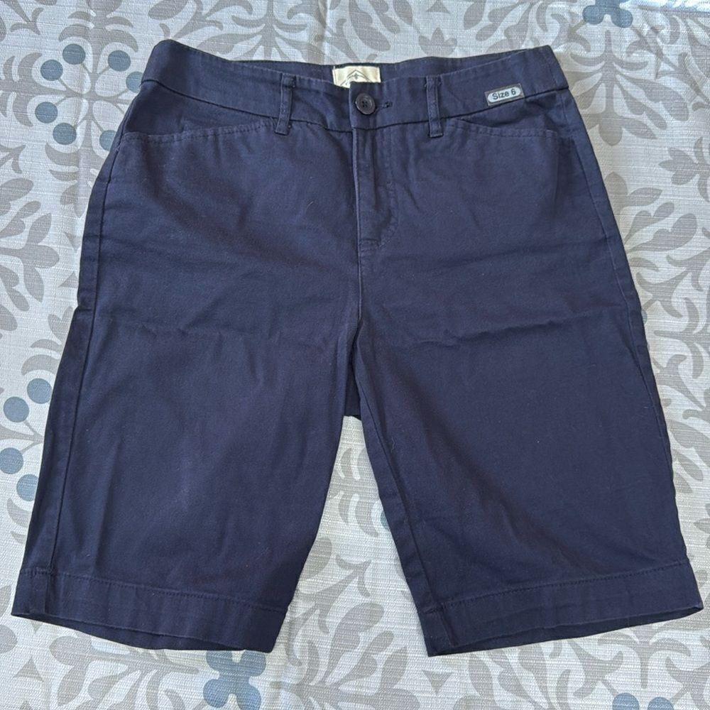 Women’s Saint John’s Bay blue Bermuda sz 6 New